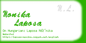 monika laposa business card